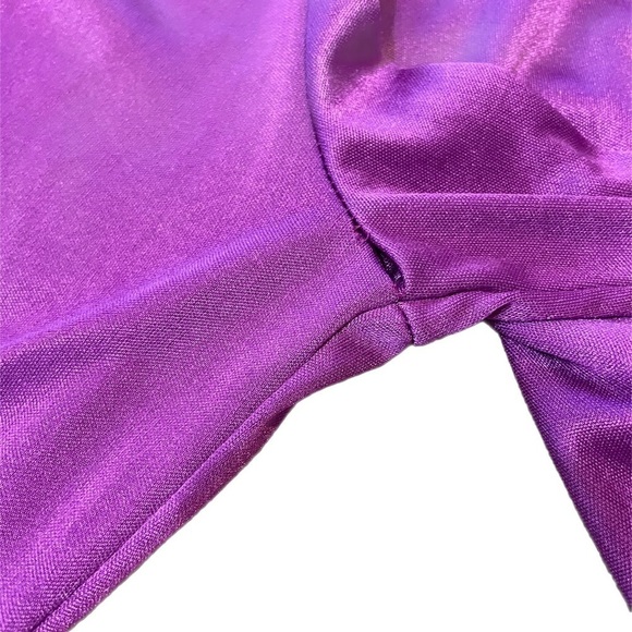 Vintage Act 1 Glitter Purple Pantsuit Size Medium - Picture 9 of 16